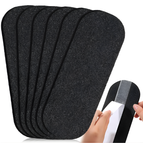 Pack of ceiling fan filter strips: multiple black activated-carbon pads on white backing
